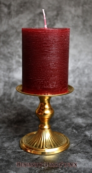 Durchgefärbte Altarstumpenkerze Rot ø 70 x 90 mm
